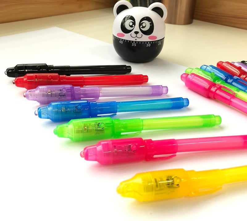 SCStyle Invisible Ink Pen 28Pcs with UV Light Magic Marker for Secret Messages, Writing Information for Birthdays, Easter, Halloween, Christmas Gifts for Students - Image 4